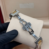 Aura stain less steel truetone with marble blue dial