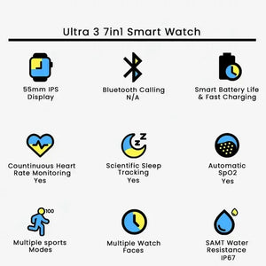 Ultra 3 7in1 Smart Watch