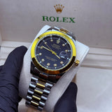 Rolex oyster truetone watch with black dial