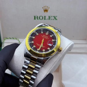 Rolex oyster truetone with red dial