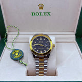 Rolex oyster truetone watch with black dial