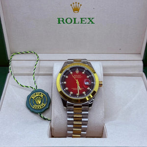 Rolex oyster truetone with red dial