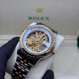 Rolex Automatic watch truetone with scelton golden white dial
