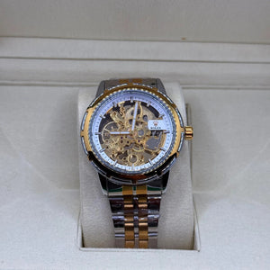 Rolex Automatic watch truetone with scelton golden white dial