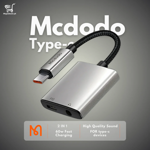 McDodo 2-in-1 Audio Adapter DC3.5 Lightning & DC3.5 Type C