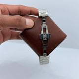 Patek philip silver watch  with neavy blue dial